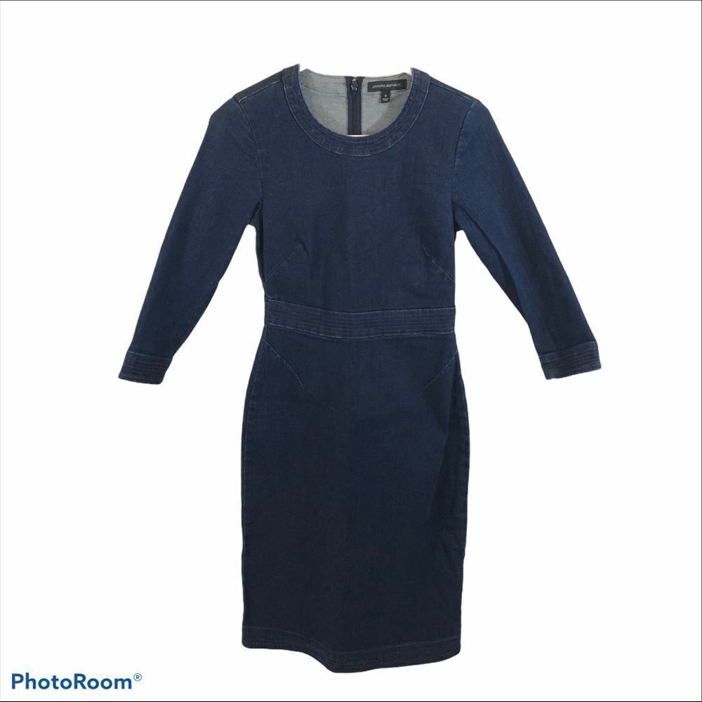 Banana Republic Casual Denim‎ Dress Size 0